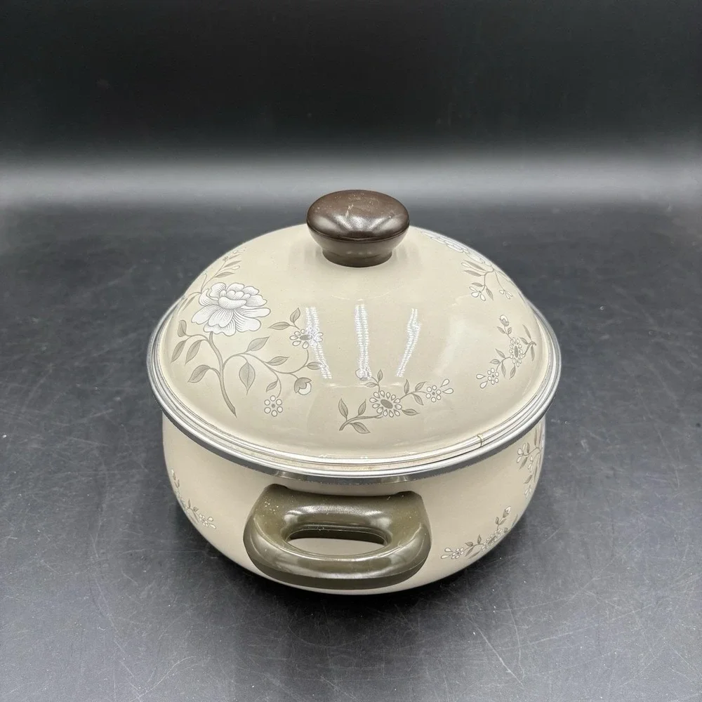 Southern Collection 7qt Stew Pot With Cover Porcelain On Steel Gourmet Pot